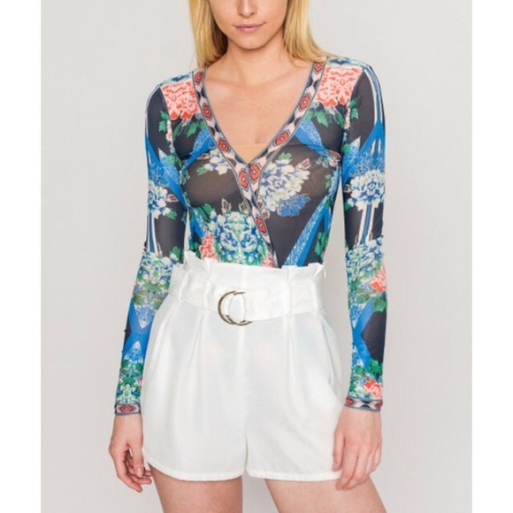 Jealous Tomato Tops - Jealous Tomato Floral Body Suit
